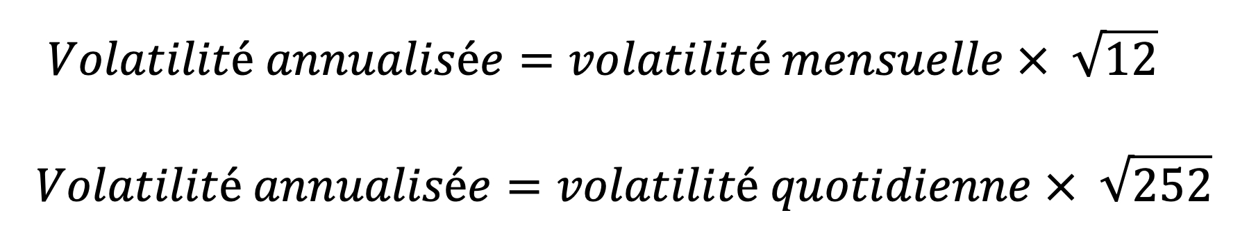 volatilité définition